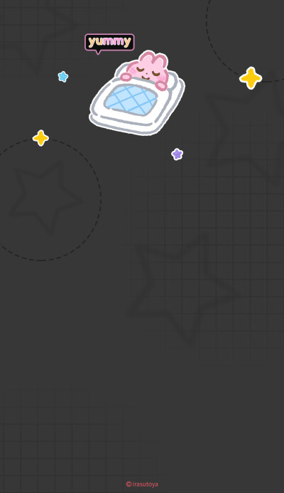 插画小人锁屏壁纸