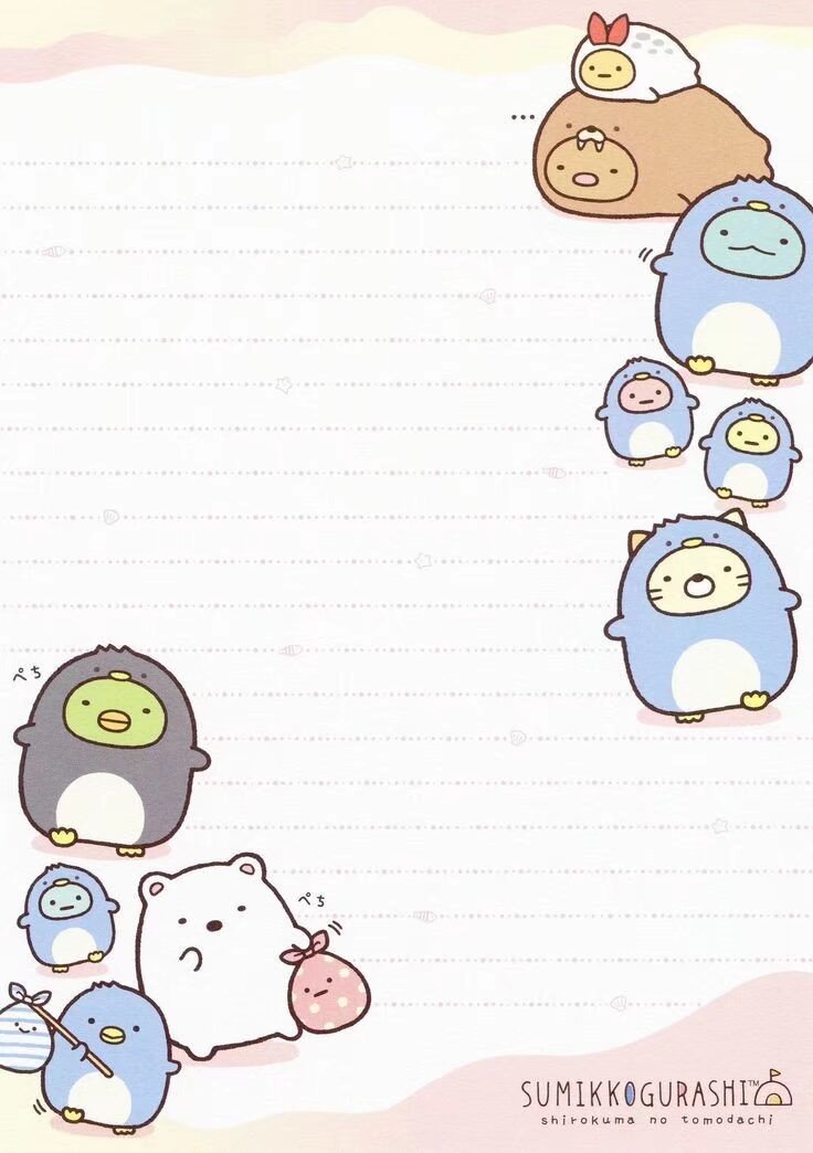 角落生物便签素材