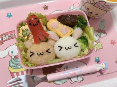 各种萌物可爱便当