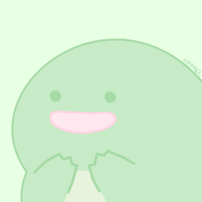 角落生物绿蜥蜴momo版头像，是momo头像模板二改的，纯自己改模绘制