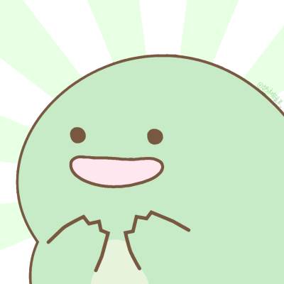 角落生物绿蜥蜴momo版头像，是momo头像模板二改的，纯自己改模绘制