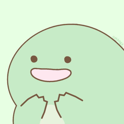 角落生物绿蜥蜴momo版头像，是momo头像模板二改的，纯自己改模绘制