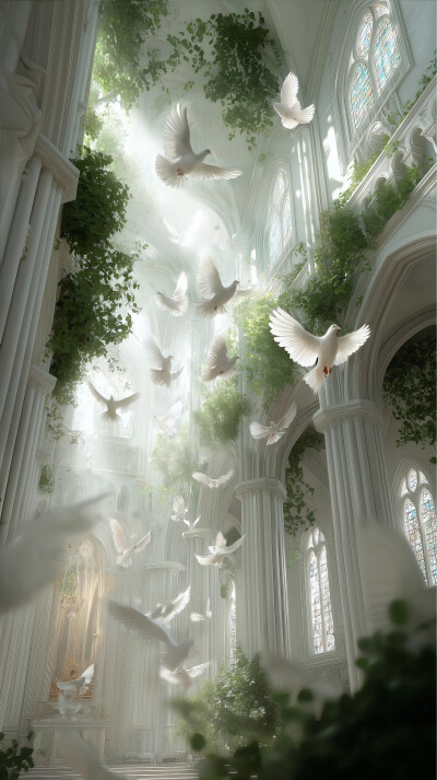 光与藤蔓交织的圣殿