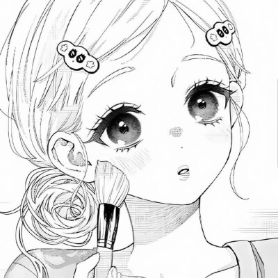 黑白动漫女头