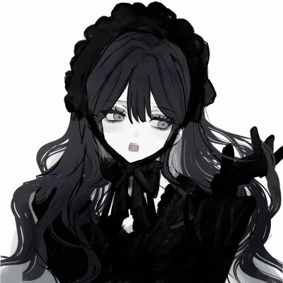 黑白动漫女头