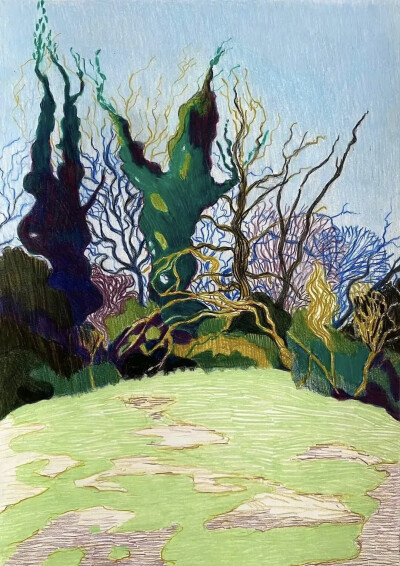 
他的艺术创作非常专注，其作品以独特的简约气质，在北欧现代主义绘画中占据独特地位。他的创作方法来源于对自然景观的深刻观察与内心转化。他常常描绘海景、天空、土地等自然主题，但摒弃了繁琐的细节。他的画布上…