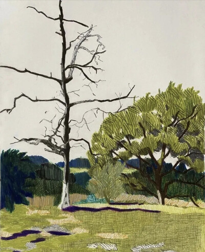 
他的艺术创作非常专注，其作品以独特的简约气质，在北欧现代主义绘画中占据独特地位。他的创作方法来源于对自然景观的深刻观察与内心转化。他常常描绘海景、天空、土地等自然主题，但摒弃了繁琐的细节。他的画布上…