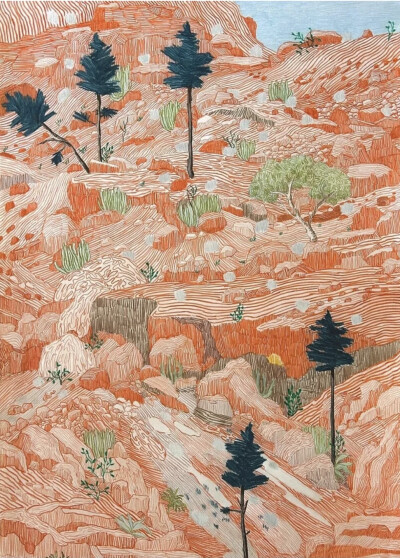 
他的艺术创作非常专注，其作品以独特的简约气质，在北欧现代主义绘画中占据独特地位。他的创作方法来源于对自然景观的深刻观察与内心转化。他常常描绘海景、天空、土地等自然主题，但摒弃了繁琐的细节。他的画布上…