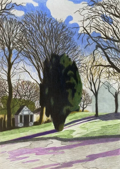 
他的艺术创作非常专注，其作品以独特的简约气质，在北欧现代主义绘画中占据独特地位。他的创作方法来源于对自然景观的深刻观察与内心转化。他常常描绘海景、天空、土地等自然主题，但摒弃了繁琐的细节。他的画布上…