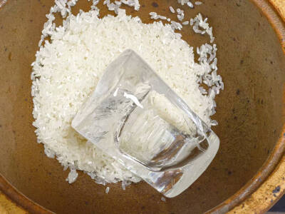 今天的浓米汤加入冰块