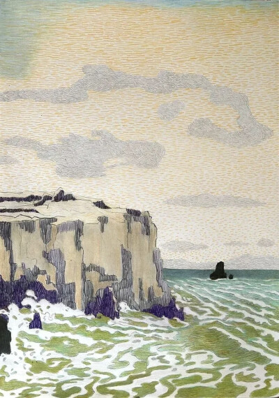 
他的艺术创作非常专注，其作品以独特的简约气质，在北欧现代主义绘画中占据独特地位。他的创作方法来源于对自然景观的深刻观察与内心转化。他常常描绘海景、天空、土地等自然主题，但摒弃了繁琐的细节。他的画布上…