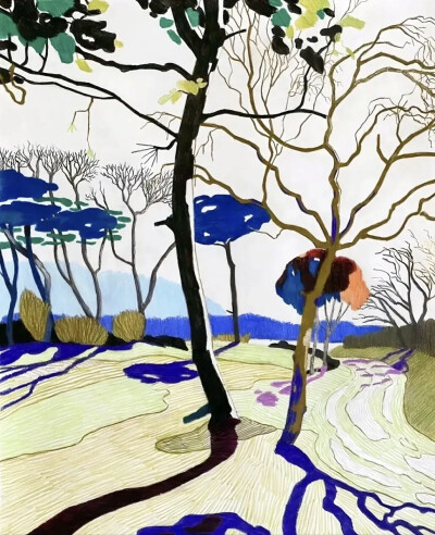 
他的艺术创作非常专注，其作品以独特的简约气质，在北欧现代主义绘画中占据独特地位。他的创作方法来源于对自然景观的深刻观察与内心转化。他常常描绘海景、天空、土地等自然主题，但摒弃了繁琐的细节。他的画布上…