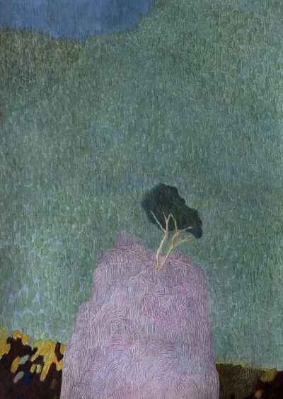 
他的艺术创作非常专注，其作品以独特的简约气质，在北欧现代主义绘画中占据独特地位。他的创作方法来源于对自然景观的深刻观察与内心转化。他常常描绘海景、天空、土地等自然主题，但摒弃了繁琐的细节。他的画布上…