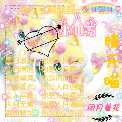 晴天喵的美图来啦