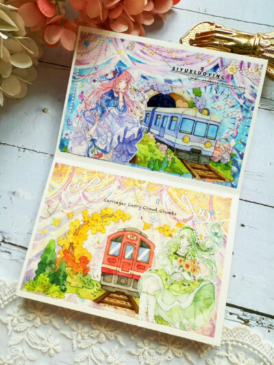 手账拼贴卡胶带拼贴参考