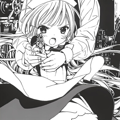 黑白漫画/情侣头像