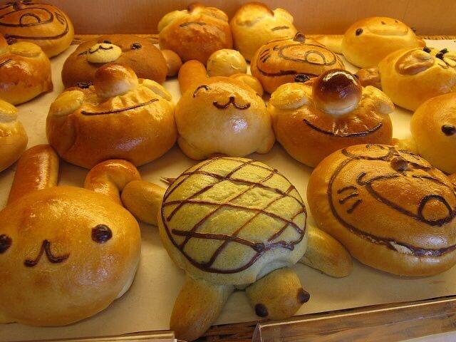 可爱好吃的面包