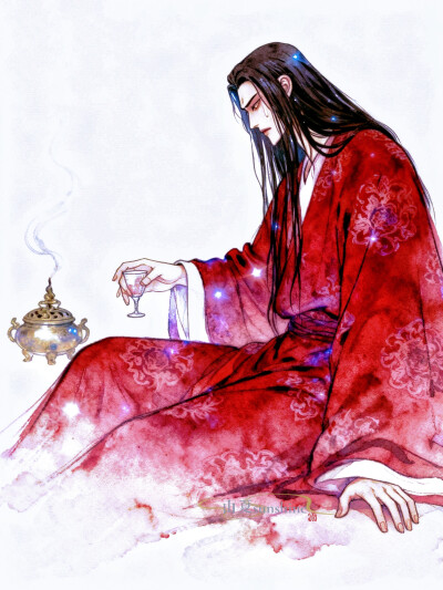 远远观望，费神思揣，心中却枝枝蔓蔓，像要开出什么一般