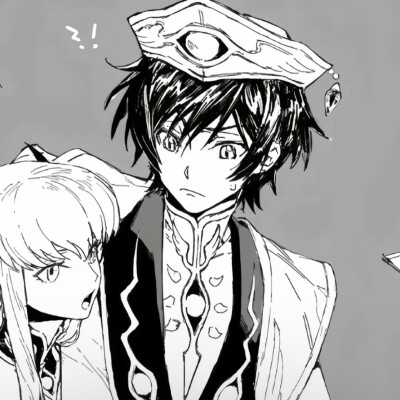 黑白漫画/情侣头像