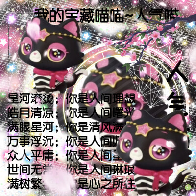 人气喵的美图来啦