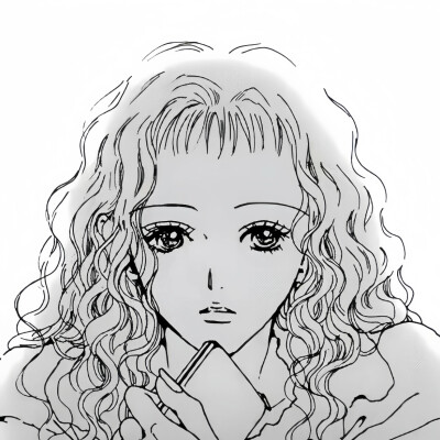 黑白漫画/女生头像