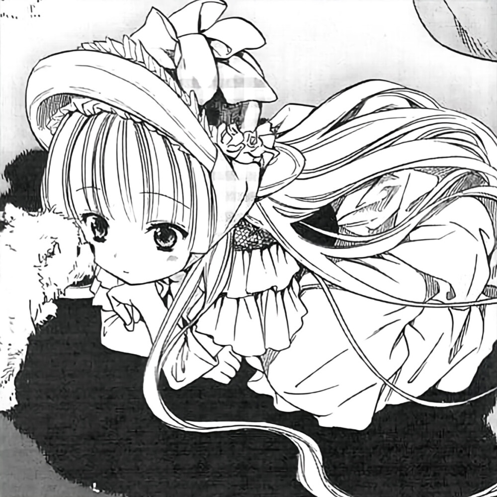 黑白漫画/女生头像