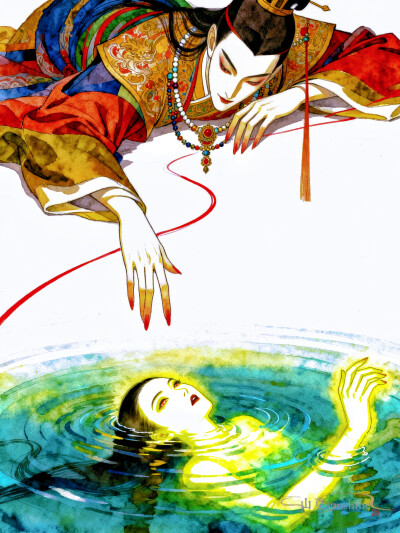 远远观望，费神思揣，心中却枝枝蔓蔓，像要开出什么一般