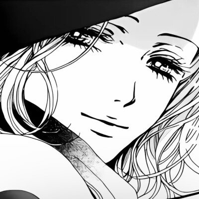 黑白漫画/女生头像