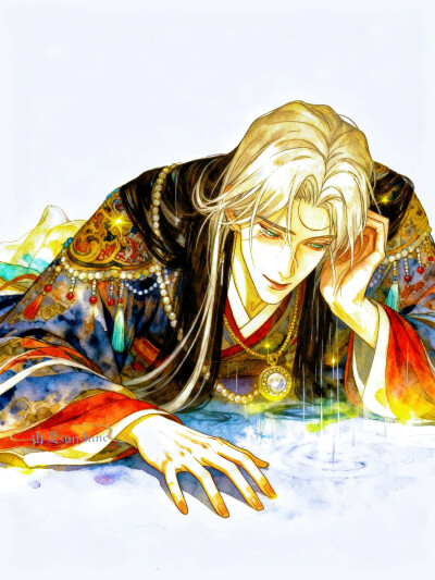 远远观望，费神思揣，心中却枝枝蔓蔓，像要开出什么一般