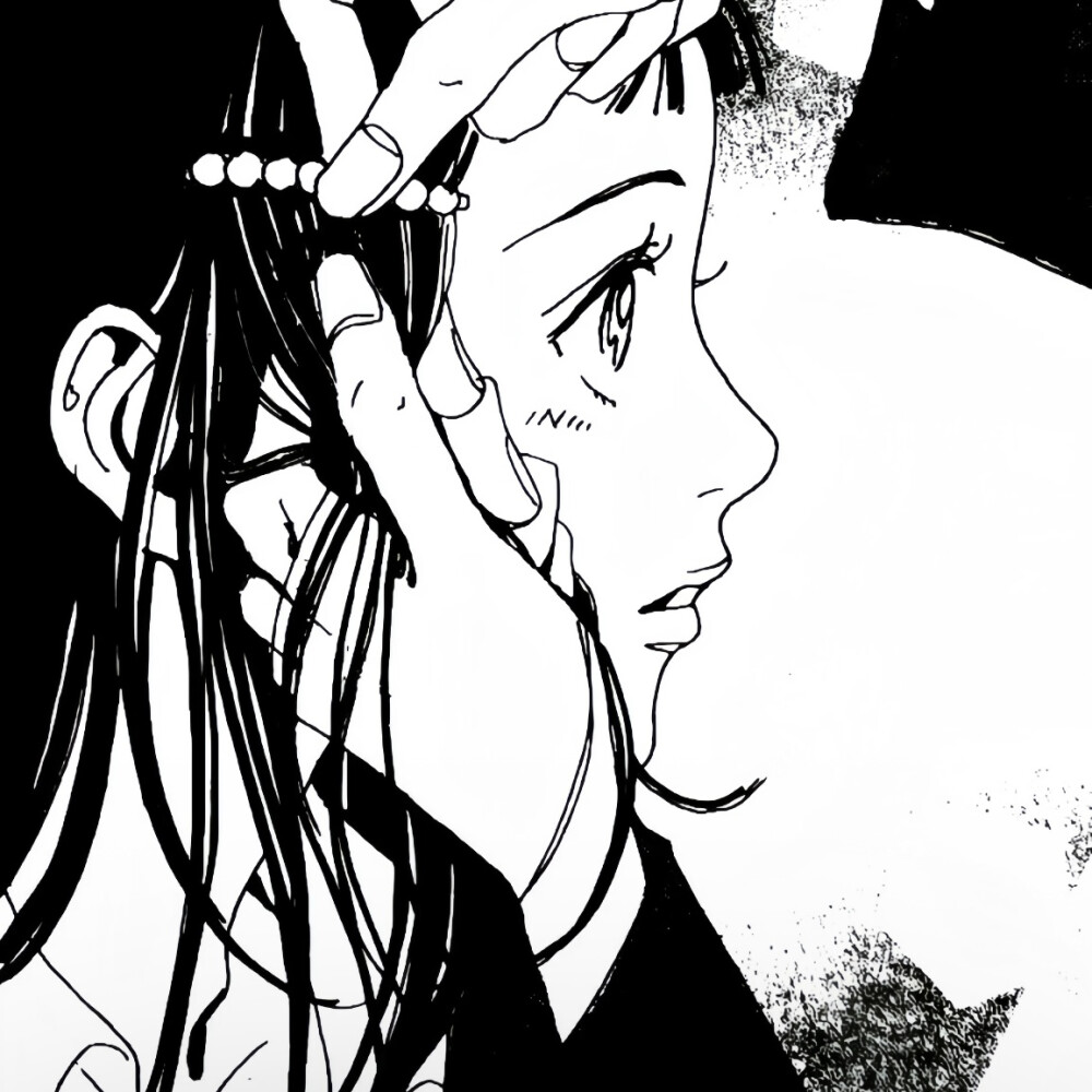 黑白漫画/女生头像