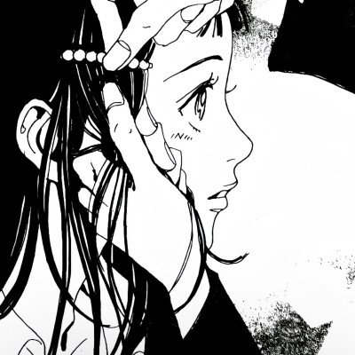 黑白漫画/女生头像