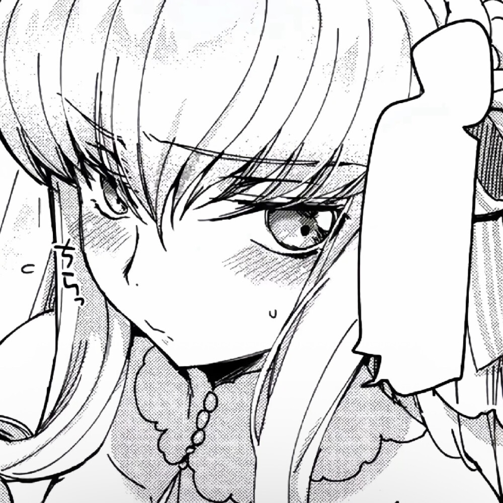 黑白漫画/女生头像