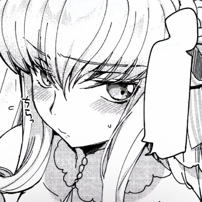 黑白漫画/女生头像