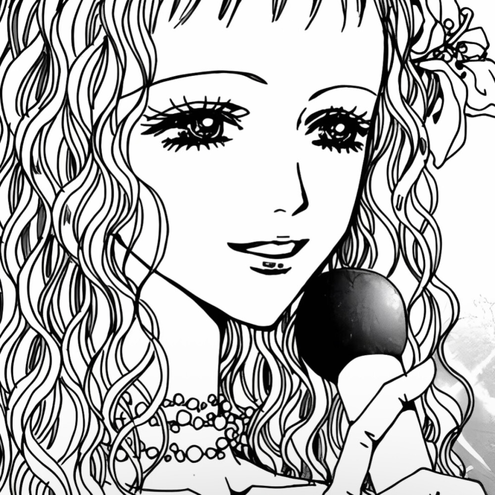 黑白漫画/女生头像