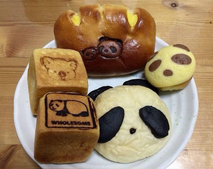 可爱好吃的面包