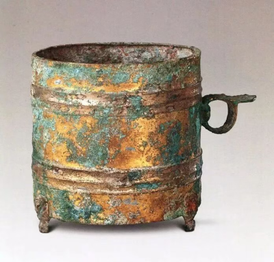 汉代 铜鎏金卮北京故宫博物院藏