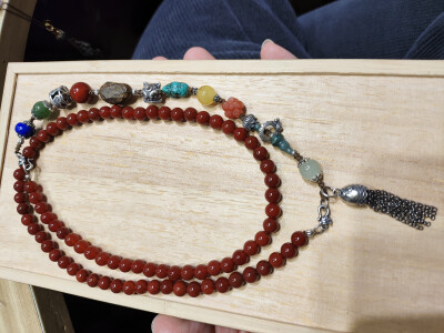 南红多宝两戴挂链