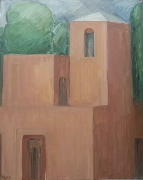 琳达·科恩（Linda Kohen）的创作像一场“私密对话”。这位艺术家尝试将家居空间转化为思绪的场域，在窗棂、桌椅、窗帘这些日常之物中捕捉存在的微光。她的创作不是客体再现，而是与空间能量的互换。科恩的艺术理念超越了表象写实，她笔下的室内景观是“心理拓扑学”的映射。那些颤动的轮廓线、半透明的色彩层叠，揭示出记忆如何不断重塑我们对空间的感知。她的创作方式极具启发性：面对同一扇窗反复描绘，在重复中探寻差异，如同蒙德里安将自然简化为韵律的方式。画布上保留着反复修改的痕迹，模糊边界暗示着过程的不确定性。颜料薄涂与厚堆交替运用，创造出时光流逝的视觉意味。这种“未完成感”恰似对时间流动性的诚实告白。在当代艺术追逐观念的喧嚣中，科恩守护着绘画最本真的力量：让日常空间成为通向精神世界的入口。