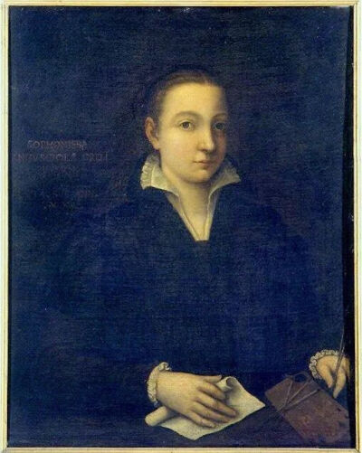 安圭索拉，《自画像》， 1552