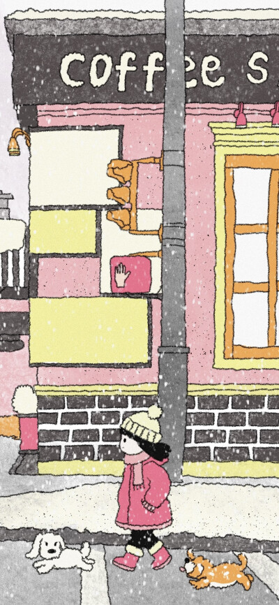 动漫场景壁纸，插画壁纸