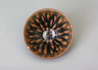 宋 建窑黑釉酱斑碗 建阳市水吉大路后门窑出土福建博物院藏