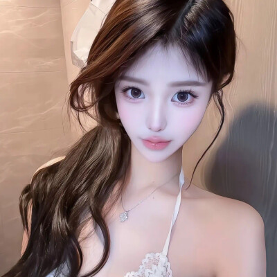 低饱和 粉色系 白色系 头像 女头