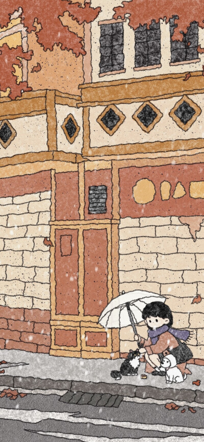 动漫场景壁纸，插画壁纸