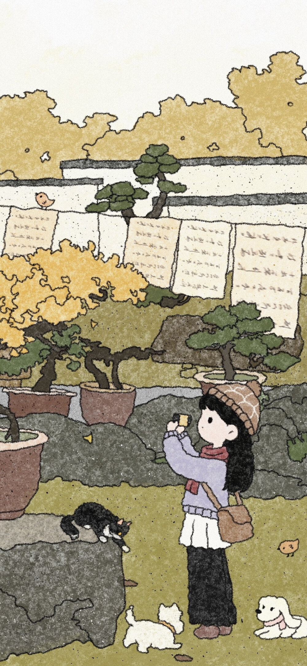 动漫场景壁纸，插画壁纸