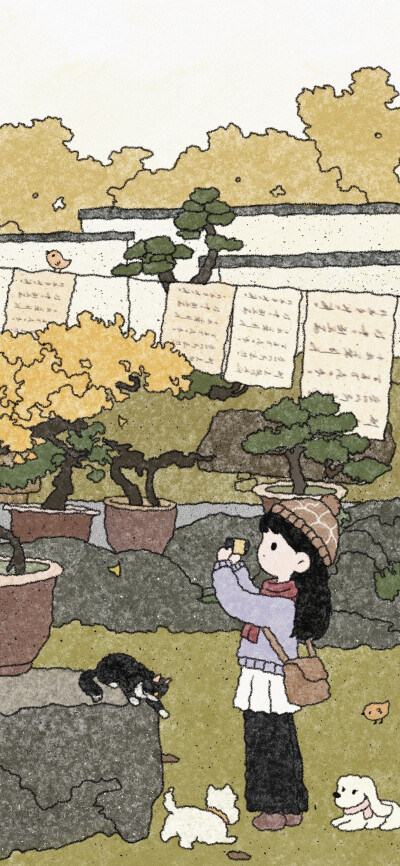 动漫场景壁纸，插画壁纸