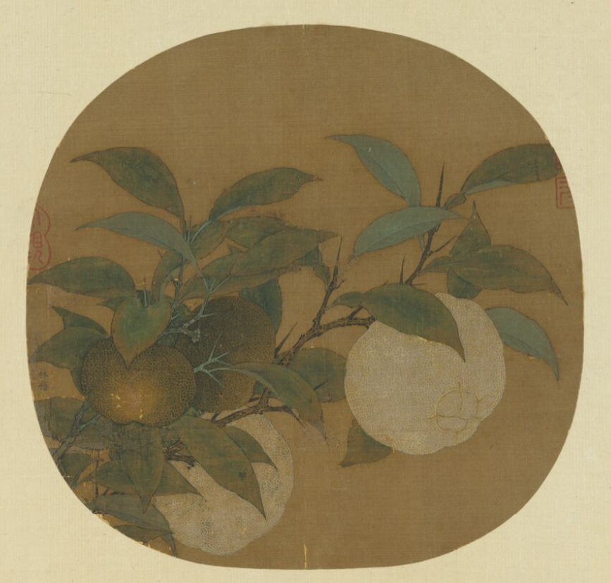 ▲南宋 林椿 《橙黄橘绿图》 台北故宫博物院藏