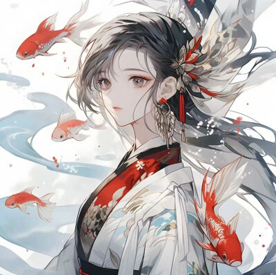 锦鲤闺蜜头像 好运头像