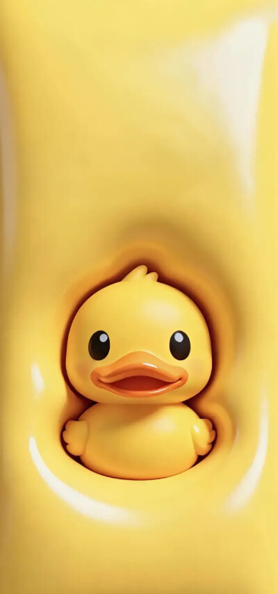小黄鸭 壁纸 超清 简约 纯色 可爱