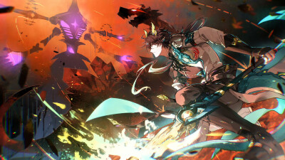 崩坏星穹铁道 丹恒腾荒
画师@星空咩羹（微博）