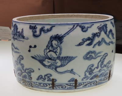 明中期 青花仙人图蟋蟀罐
景德镇中国陶瓷博物馆 藏
